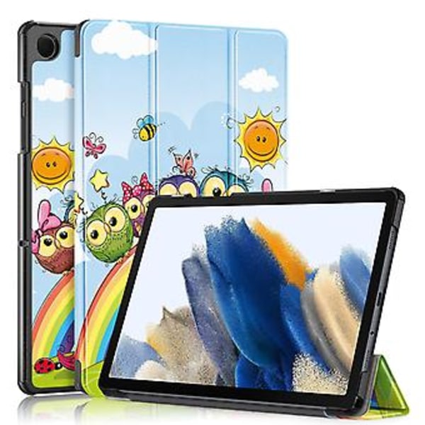 Smart Läderfodral för Samsung Galaxy Tab A9 Plus (Liten Vit Häst)