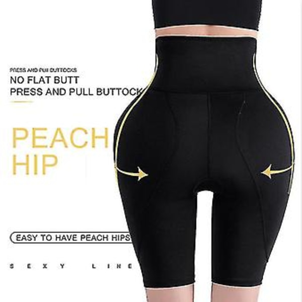 Swear Puteputede Butt Lifter Truser Høy Midje Er For Kvinner Tum Sr Hofteforsterker Lår (4XL SVART)