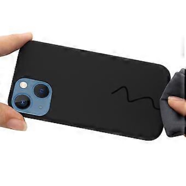 Skyddande mobilskal i flytande silikon för iPhone 13 mini 5,4 tum, magnetisk laddning (Stil C)