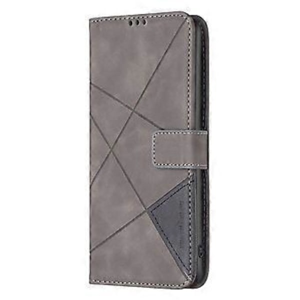 BINFEN COLOR BF05 For Infinix Note 40 Etui Stativ Lommebok PU Lær Geometrisk Telefondeksel (Stil F)
