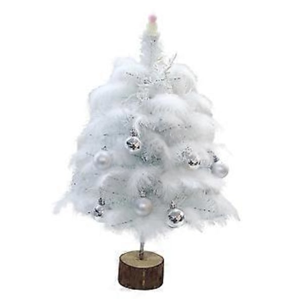 Mini Julgran Konstgjord Gran Födelsedagspresent Bordsdekoration för Helgdagar 45cm (45cm)