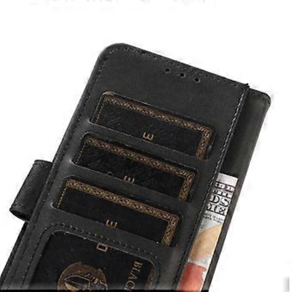 Til Samsung Galaxy S23 FE Stativ Telefonetui PU Læder Koeskindsstruktur Telefonpung Cover (Style A)