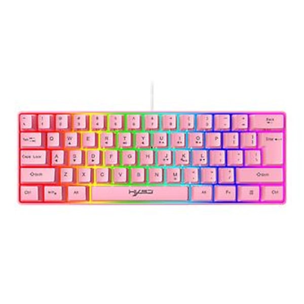 RGB-pelinäppäimistö, mukava käyttötuntuma, erilliset medianäppäimet, numeronäppäimistö (pinkki)