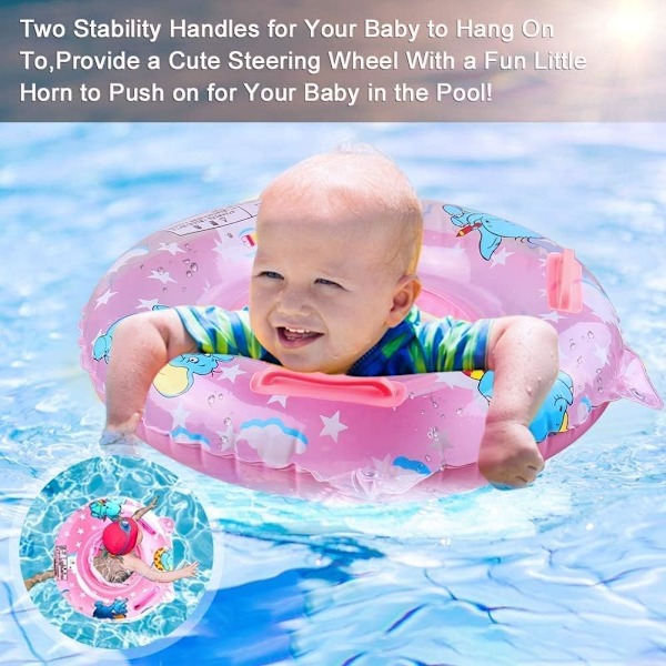 Babysimningsring, Uppblåsbar Simring med Flytande Säte för*