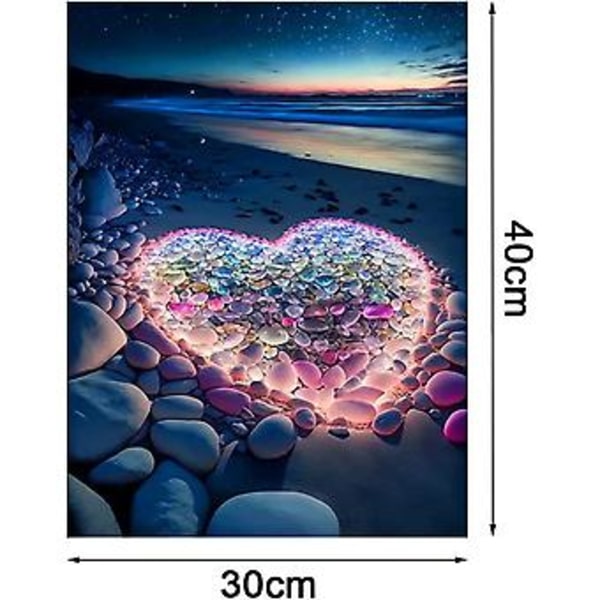 5D Diamantmålning, Diamantmålningssatser för Vuxna Nybörjare, DIY Full Drill Diamantpunkter Målningar Bildkonst Broderi Hantverkssatser för Hemvägg