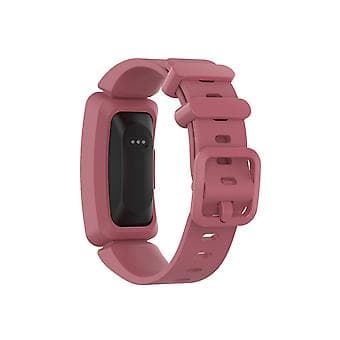 Smartwatch Silikonarmband för Fitbit Inspire HR (Vit) (Vattenmelonröd)