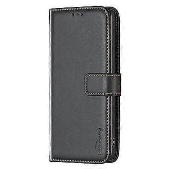 Kompatibel med iPhone 14 Pro Max Wallet Case med kortpladser Magnetisk lukning Flip Folio Cover - Sort Black