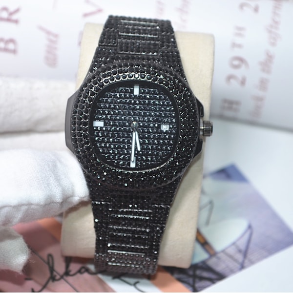 Dame og herre stål armbåndsur luksus mode klassisk designer, rose-