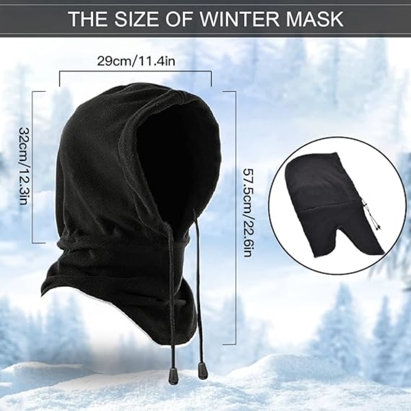 Balaclava Balaclava Hat Ski Maske Vinter Vindtætte Ansigtsmasker Flee