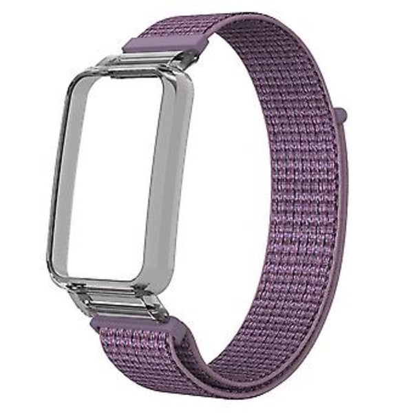PC-etui + Nylon Loop-reim for Xiaomi Mi Band 7 Pro (Lilla)