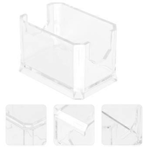 2 stk. Te Pods Diverse Beholdere Firkantet Slikpose Æske Akryl Holder Tepose Organizer Akryl Beholdere