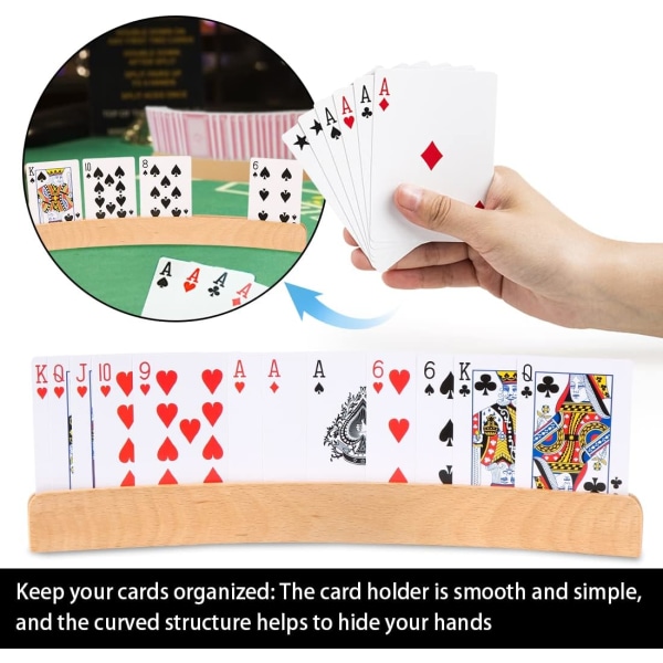 Kortspil Stativ, 4stk Poker Stativ, Kortspil Stativ, Håndfri