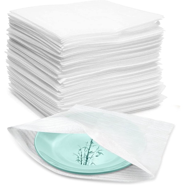 (100PCS-25x30cm) Skumbark Bobleplast Flytting Papp for Servise Flytting Papp Glass Dis