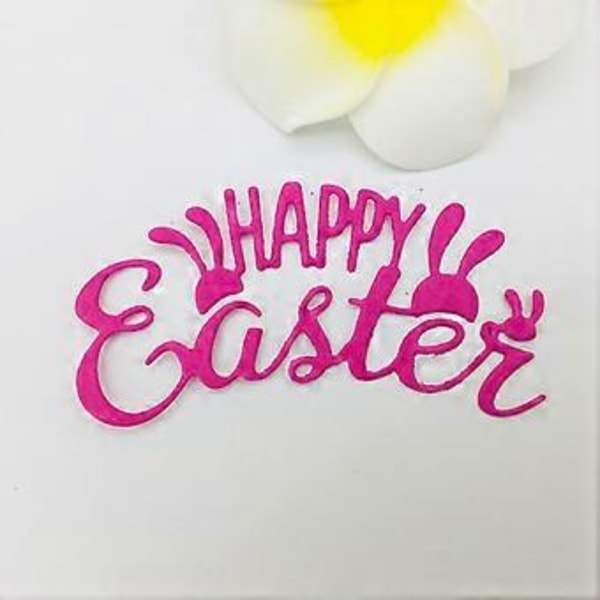 Glad Påsk Kanin Metallstansar Schabloner Scrapbooking DIY Album Stämpel Papper