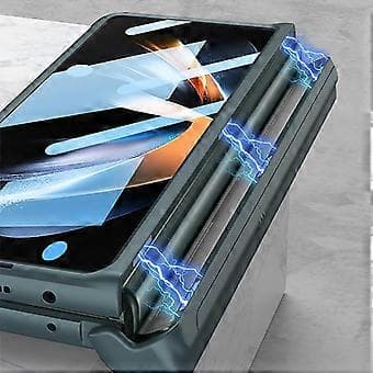 GKK Magnetisk Armor Flip Case til Samsung Galaxy Z Fold4 (Grøn)