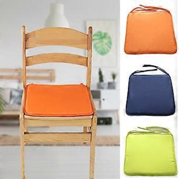 Stolhynde Ensfarvet Bærbar Polyester Robust og Holdbar Stolhynde til Hjemmet Qinhai (Orange)