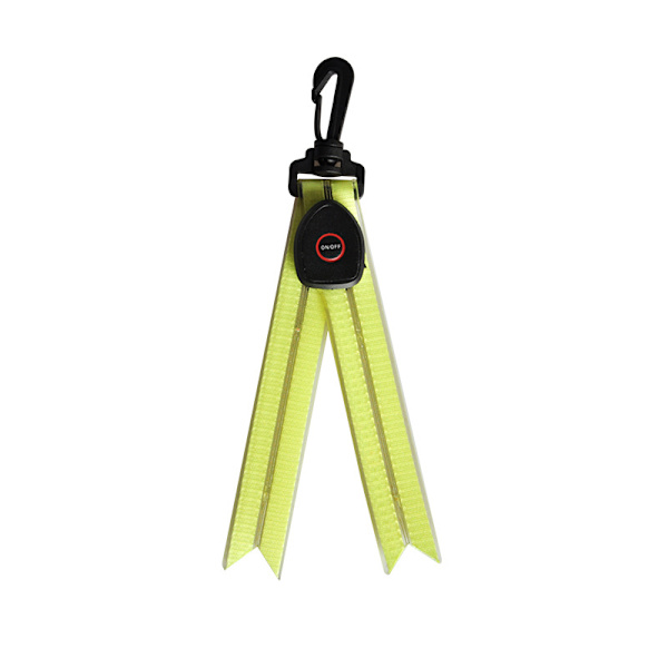Gult 2-pak LED-blinklys for barn, USB-oppladbart blinklys