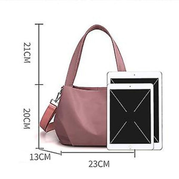 Ensfarget Tote Bag for Kvinner Multifunksjonell Underarmsveske Gave til Bursdag Jubileum (Kjøttfarget Rosa)