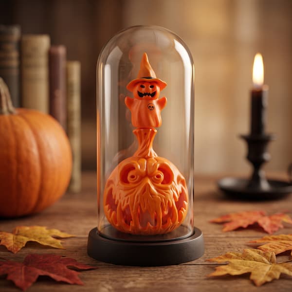 Halloween Spøgelse og Skelet Pynt, Perfekt til Halloween LED Lys Dekorationer – Græskarmand