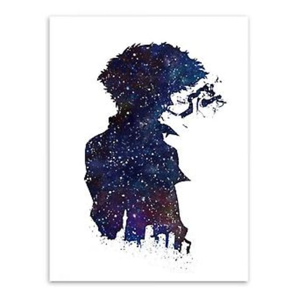 Wekity Bounty Hunter Väggkonst Canvas Print Poster, Enkel Mode Vattenfärgskonst Ritning Dekoration för Hem Vardagsrum Sovrum Kontor och Barnkammare