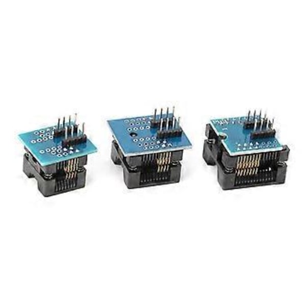 3 stk SOP16 til DIP8 Adapter + SOP8 Adapter IC Programmer Sokkel for EZP2010 EZP2013