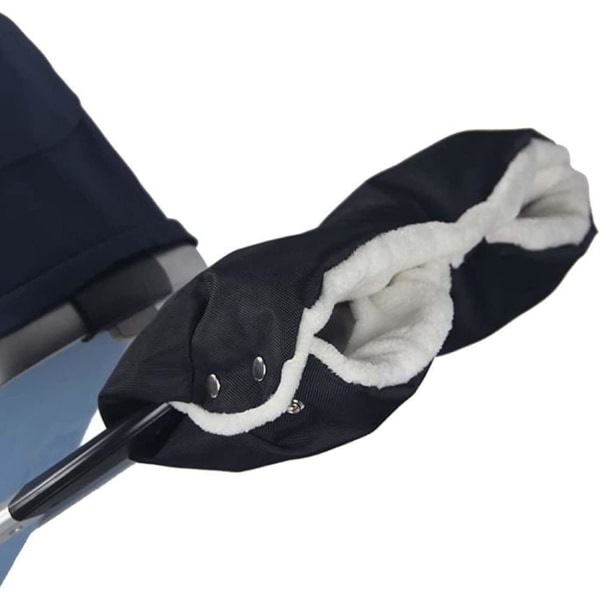 2 strollers handskar, mjuka varma skyddshandskar, universella varma handskar för barnvagn, män kvinnor