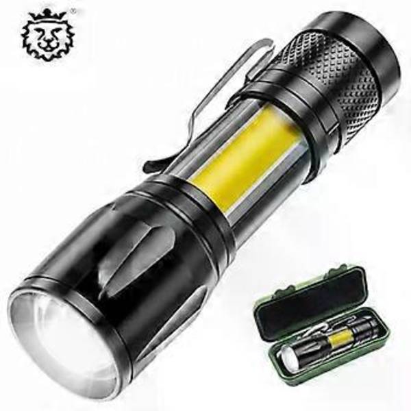 Hög Effekt XP-GQ5 Uppladdningsbar LED Ficklampa Mini Zoom Ficklampa Utomhus Camping Stark Lampa Lykta Vattentät Taktisk Led Lampa (A1)