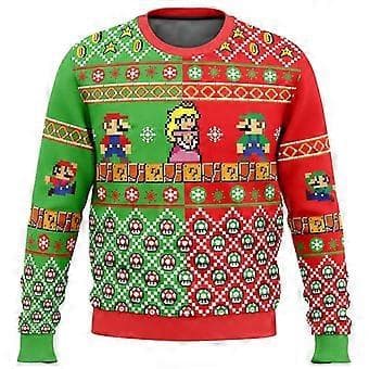Mario Kart Grim Juletrøje Gave Julemand Pullover Herre 3d Sweatshirt Og Top Efterår Og Vinter (XS style 2)