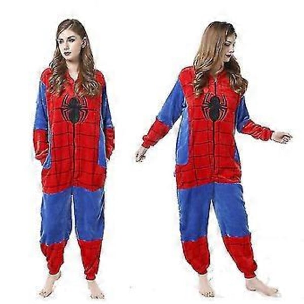 Spiderman One Piece Pajamas Comfortable Soft Pajamas( L 163-168cm)