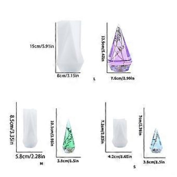 Flexibla Resin Ringhållarformar Portabla Ringar Konformar för Att Skapa Individualiserade Smyckesdisplayställ S(S )
