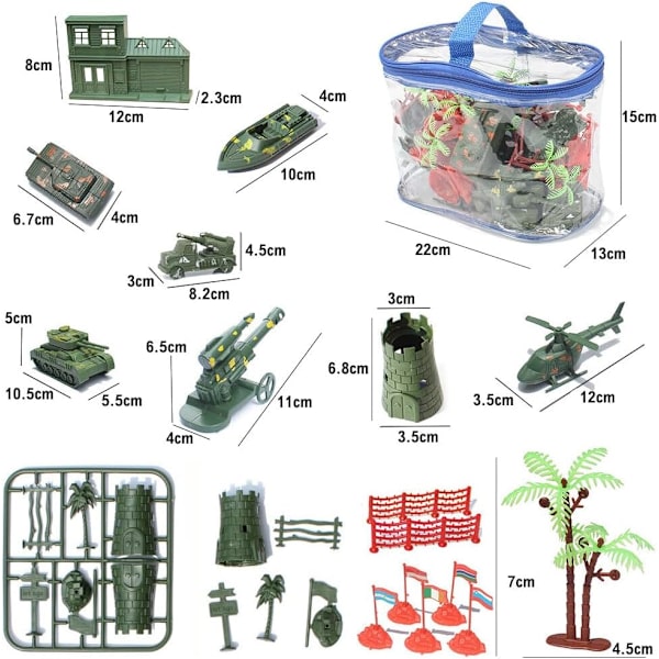 41 st militär soldat modell leksak set, militär plast leksakssoldat