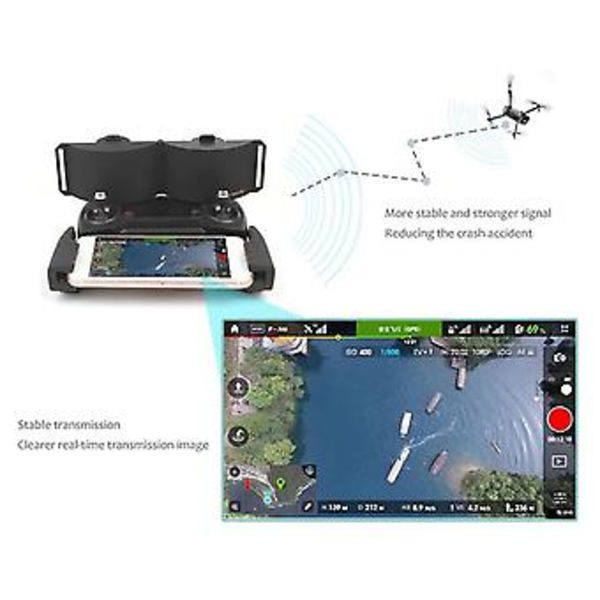 Mini/2/air/spark -mallin kantamanlaajennin signaalin vahvistin 5.8ghz kaukosäätimelle monitoiminen kätevä