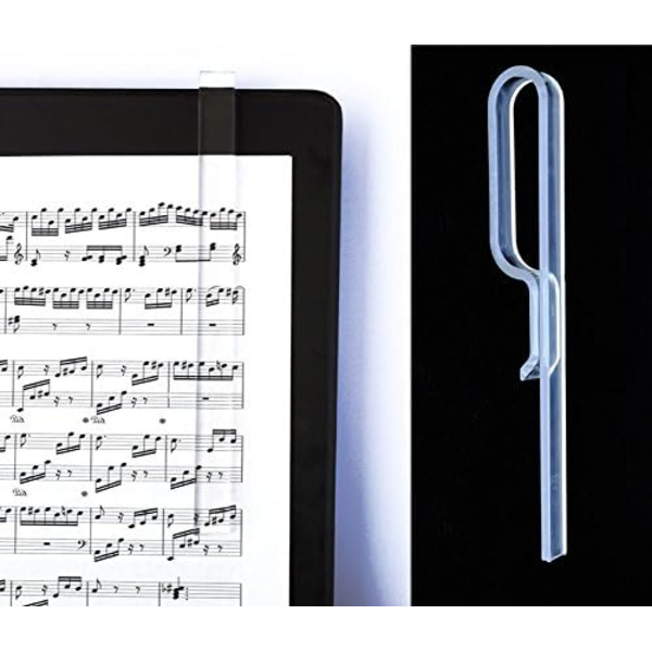 Sida hållare för notställ - Clear Grip 2-pack