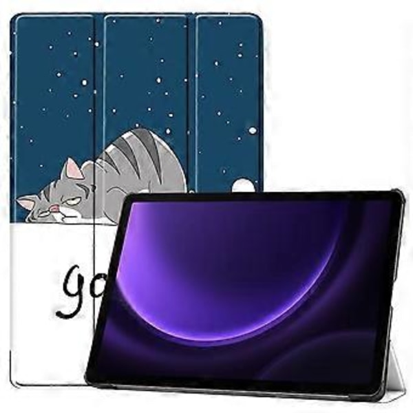 JSM PU-läder Smartfodral för Samsung Galaxy Tab S9 FE 10.9 (Lat Katt)