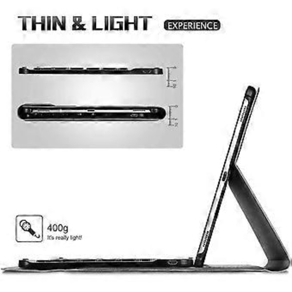 Tablet-fodral med inbyggt Bluetooth franskt AZERTY-tangentbord för Huawei Matepad 10.4 tum (2020)