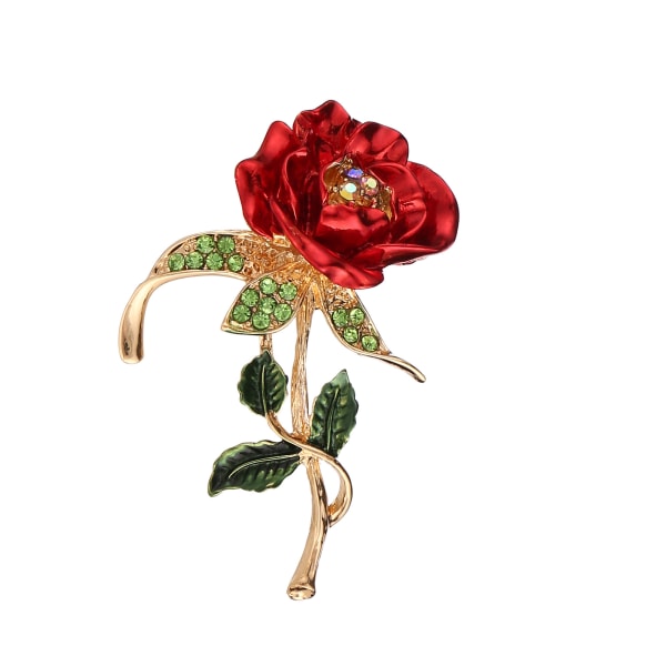 1st Rosbrosch för kvinnor, Mors Dagspresenter, Alloy Diamond Rose