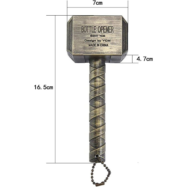 Thorin vasara pullonavaaja, oluen avaaja, seinälle kiinnitettävä vasara pullonavaaja