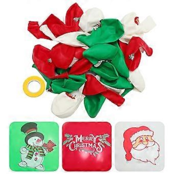 30 stk. Julemandskostumer Festpynt Snemand Latex Ballon 4 tommer Latex Ballon