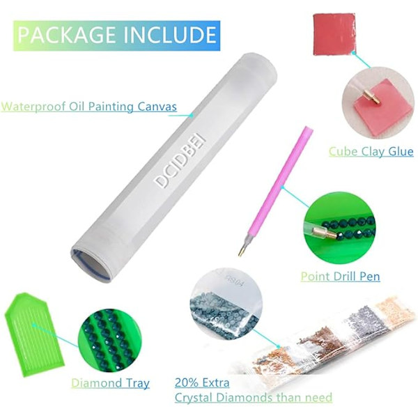 (40x30cm) Neliön muotoinen timanttimaalaus 5D DIY Carré Diamant Peinture