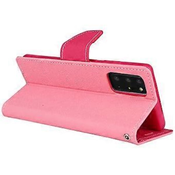 Samsung Galaxy Note20 Nahkainen Kotelo (Vaaleanpunainen)
