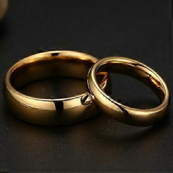 Mote Luksus Bryllupsring Utsøkt Merke Forlovelsesring Bryllupsring Menn og Kvinner Forlovelsesring Løftering (8 rosa)