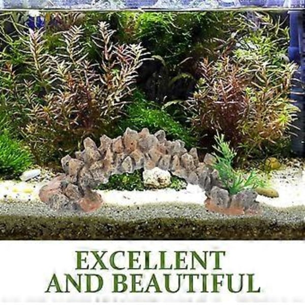 Miniature Bro Kunstig Buebro Ornament Bonsai Akvarium Havebro Dekoration
