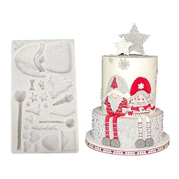Silikone Fondantforme Chokoladeforme Geléforme Mousseform Gnome Formet