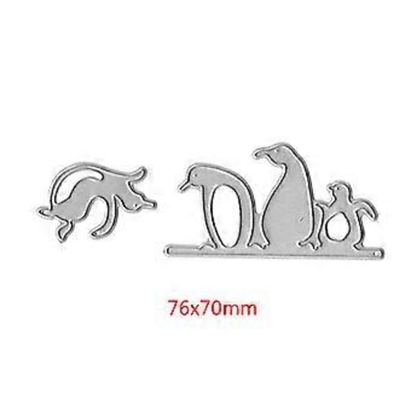 Pingviini Metallileikkurit Stencil DIY Scrapbooking Album Leima Paper Card Embos
