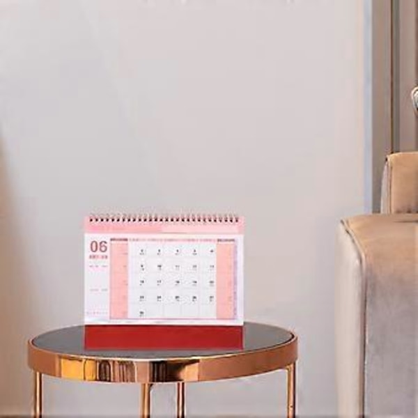 2024-2025 Bordskalender - Stående Skrivbordskalender Liten Bordskalender Från Juli 2024 - Dec. 2025 Stå Upp Kalender Vändkalender För Hemmakontor