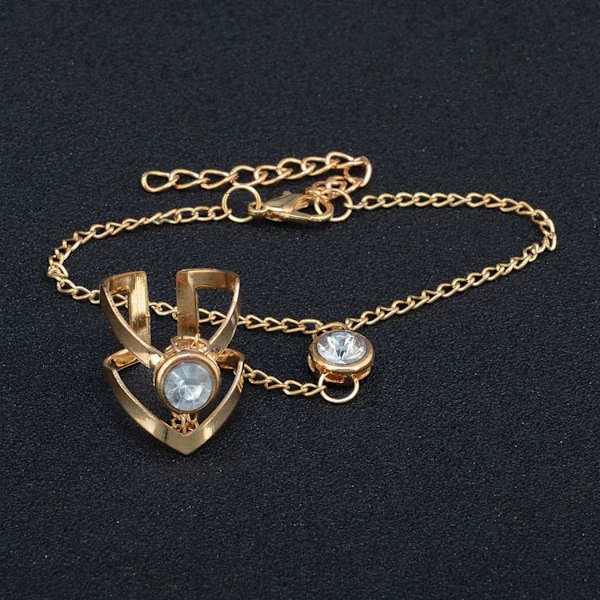 Boho Krystal Armbånd Guld Armbånd Ring Smykker til Kvinder