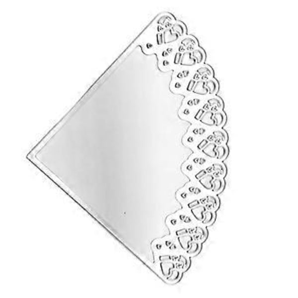 Hjerte Metal Skæreforme Stencil DIY Scrapbooking Album Papir Kort Skabelon Form Prægning Håndværk Dekoration