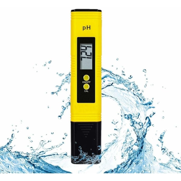 1 st gul digital PH-mätare, vattenkvalitetstestare med hög precision