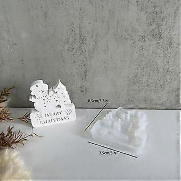 Jule Epoxy Resin Forme Håndlavede Ornamentforme Resin Støbeform DIY Vedhængsforme til Håndlavede Håndværk