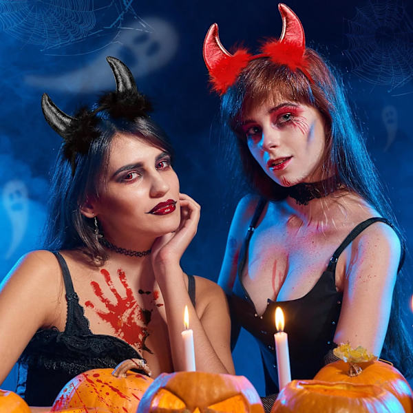 4 stk. Halloween skridsikre hårklemmer hårspænder til Halloween